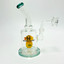 Helios Glass Waterpipe With Duck Shower Perc - 7 Inch - Assorted - WPTG226