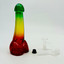 Dildo Rasta Waterpipe - Bubbler - 8 Inch  - Assorted - WPTV2