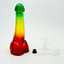 Dildo Rasta Waterpipe - Bubbler - 8 Inch  - Assorted - WPTV2