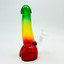 Dildo Rasta Waterpipe - Bubbler - 8 Inch  - Assorted - WPTV2