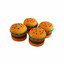 HAMBURGER SILICONE JAR - 5ML - 6 PER PACK