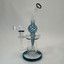 Waterpipe 10 Inch - Recycler Color Swirl Ball With Showerhead Perc