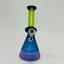 Tataoo Waterpipe 9" Inch - Beaker Frosted - Matrix Perc (C104) - Assorted-BLUE/GREEN