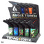 Techno Torch - Angle Gun Assorted Print - 15 Lighter Per Display