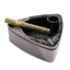 KING PALM BERMUDA ASHTRAY-metallic black