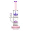 ALEAF WATERPIPE 12" DOUBLE TREE PERC-pink purple