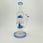 Aleaf - Waterpipe - The Double Tree Perc - 11 Inches - AL-2057-Blue