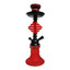 ZEBRA HOOKAH HENRY - 12" INCH - 1 HOSE - ASSORTED COLOR-RED COLOR