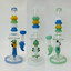 WPAG50 - 12 Inch Waterpipe - With Multi Rings Tube and Character Showerhead Perc