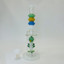 WPAG50 - 12 Inch Waterpipe - With Multi Rings Tube and Character Showerhead Perc