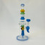 WPAG50 - 12 Inch Waterpipe - With Multi Rings Tube and Character Showerhead Perc