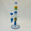 WPAG50 - 12 Inch Waterpipe - With Multi Rings Tube and Character Showerhead Perc
