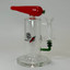 Sense Glass 6 Inch Waterpipe - Carrot With Matrix Perc - Price Per Piece - Red