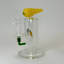 Sense Glass 6 Inch Waterpipe - Carrot With Matrix Perc - Price Per Piece-Yellow