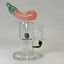 Sense Glass 7.5 Inch Waterpipe - Eggplant With Matrix Perc - WPVC183 - Price Per Piece-Orange