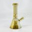  Waterpipe 7" Inch Beaker - Gold