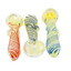 Handpipe 4" Inch - Fumed Swirl (Banta) - 3 Per Pack - Assorted