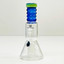 Waterpipe 6.5" Inch - Helios Glass Beaker With Cone and Bee Perc