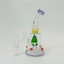 Waterpipe 7" Inch - Helios Glass - Bent Neck With Hive Perc
