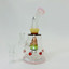 Waterpipe 7" Inch - Helios Glass - Bent Neck With Hive Perc