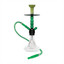 Byo Crystal Hookah 18" Inch - 1 Hose - Ck7000-green color