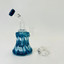 	
Helios Glass Waterpipe - 6 Inch - Raked with Bent Neck and Banger-Dark Blue