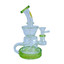 Sense Glass Waterpipe - 6.5 Inch - Recycler Bent Neck With Showerhead Perc - WP-2808