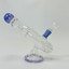  Microscope Waterpipe with Color Rim and Round Mouthpiece - 7 Inch - WPTG89