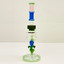 Waterpipe 12" Inch - With Multi Rings Tube and Character Showerhead Perc -green color