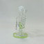 Helios Glass Waterpipe - 7" Inch - Straight With Flower and Donut Showerhead Perc