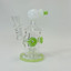 Helios Glass Waterpipe - 7" Inch - Straight With Flower and Donut Showerhead Perc