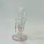 Helios Glass Waterpipe - 7" Inch - Straight With Flower and Donut Showerhead Perc