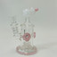 Helios Glass Waterpipe - 7" Inch - Straight With Flower and Donut Showerhead Perc