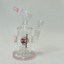 Helios Glass Waterpipe - 7" Inch - Straight With Flower and Donut Showerhead Perc