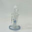 Helios Glass Waterpipe - 7" Inch - Straight With Flower and Donut Showerhead Perc