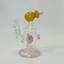 Helios Glass Waterpipe - 7" Inch - Straight With Flower and Donut Showerhead Perc