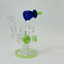 Helios Glass Waterpipe - 7" Inch - Straight With Flower and Donut Showerhead Perc