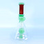 Beaker Waterpipe With Multi Rings & Showerhead Perc - 8.5 Inch - WPAG94