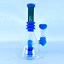 Beaker Waterpipe With Multi Rings & Showerhead Perc - 8.5 Inch - WPAG94