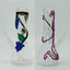 Waterpipe 8" Inch - Percolator With Grape Designs