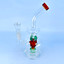 Bent Neck Waterpipe With Pineapple Showerhead Perc - 7 Inch - WPAG91