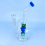Bent Neck Waterpipe With Pineapple Showerhead Perc - 7 Inch - WPAG91