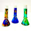 Glass Waterpipe 9 Inch - Ray-K-64 - Assorted Colors - Price Per Piece - WPRT31