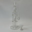 WPAG47 - 12 Inch Waterpipe - Fancy Straight With Matrix Perc-White