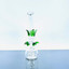Mini Waterpipe With Leaves - 7 Inch - Assorted Colors - WPAG112