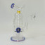 Helios Glass Waterpipe With Donut Showerhead Perc and Banger - 8 Inch - WPNA795