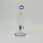 Helios Glass Waterpipe With Donut Showerhead Perc and Banger - 8 Inch - WPNA795