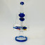 Waterpipe With Inline And Flowers Perc - 11.5 Inch - WPAG118