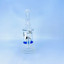 Helios - Glass Waterpipe - 7 Inch - Bent Neck With Cone Perc-White