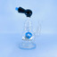 Helios - 7 Inch Glass Waterpipe - With Donut Showerhead Perc and Banger